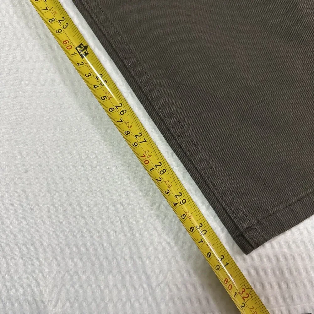 Carhartt Mens 32x32 Brown Work Pants Relaxed Fit Canvas Stretch Utility Durable